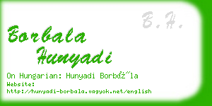 borbala hunyadi business card